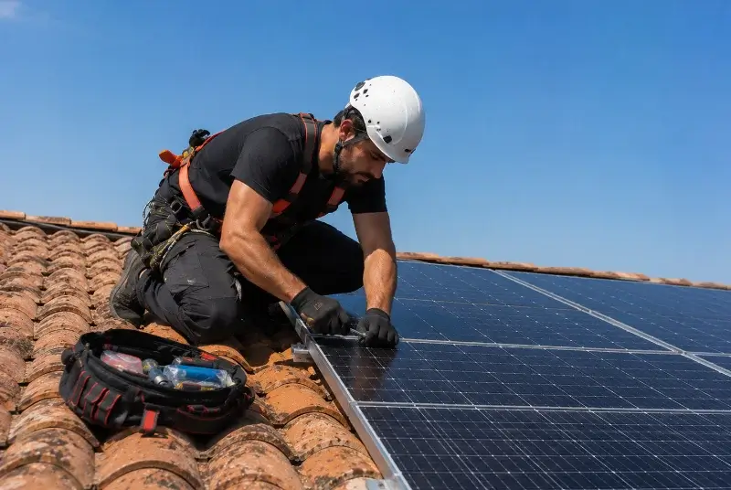Maintenance et monitoring de panneaux solaires à Ferrières