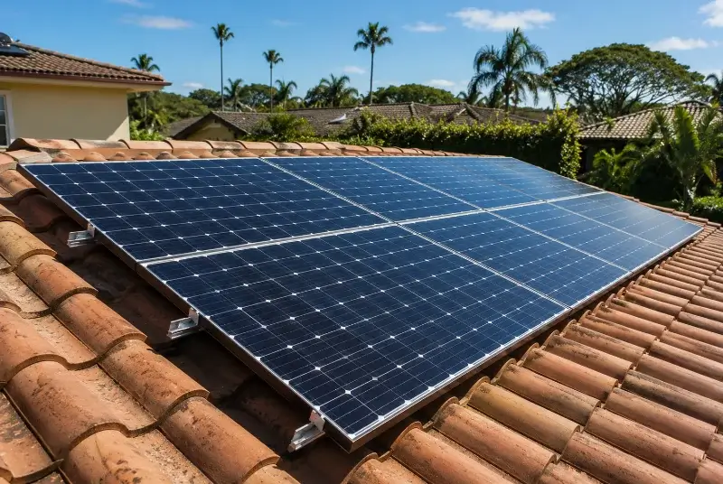 Installation de panneaux solaires à Ferrières